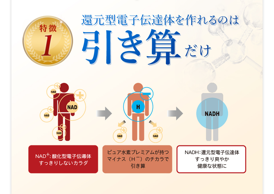 水素 サプリ 引き算